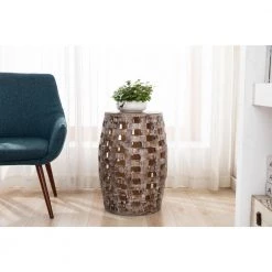 Hampton 26 in. Weathered Walnut Side Table by Boraam 16 Hampton 26 in. Weathered Walnut Side Table by Boraam -Boraam Sales Store weathered walnut boraam end side tables 76148 1f 1000