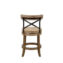 Myrtle 37.25 in. Wheat Wire-Brush Wood Frame Counter Height Bar Stool by Boraam -Boraam Sales Store wheat wire brush boraam bar stools 76924 66 1000