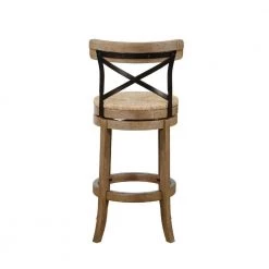 Myrtle 42.75 in. Wheat Wire-Brush Wood Frame Bar Stool by Boraam -Boraam Sales Store wheat wire brush boraam bar stools 76929 66 1000