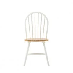 Farmhouse White and Natural Wood Dining Chair (Set of 2) by Boraam -Boraam Sales Store white and natural boraam dining chairs 31316 4f 1000