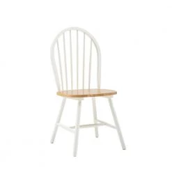 Farmhouse White and Natural Wood Dining Chair (Set of 2) by Boraam -Boraam Sales Store white and natural boraam dining chairs 31316 c3 1000