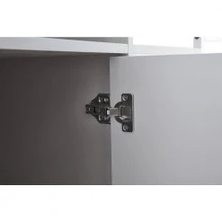 White-Black MDF Kitchen Cart with Roller by Unbranded -Boraam Sales Store white black unbranded kitchen carts aybszhd1380 fa 1000