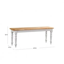 White Bench by Boraam 12 White Bench by Boraam -Boraam Sales Store white boraam dining benches 36369 40 1000