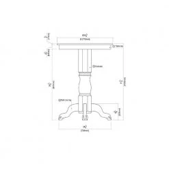 Florence 42 in. Round White Wood Pub Table - Seating Capacity 4 by Boraam -Boraam Sales Store white boraam kitchen dining tables 71442 1f 1000