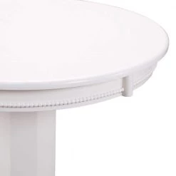 Florence 42 in. Round White Wood Pub Table - Seating Capacity 4 by Boraam -Boraam Sales Store white boraam kitchen dining tables 71442 c3 1000