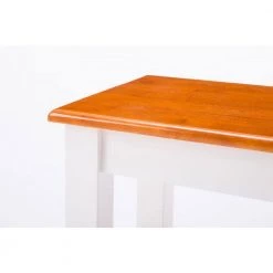 Bloomington Dining Bench in White/Honey Oak by Boraam -Boraam Sales Store white honey oak boraam dining benches 22032 1f 1000