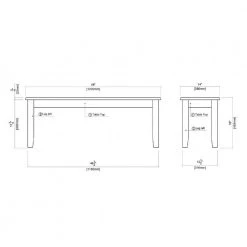 Bloomington Dining Bench in White/Honey Oak by Boraam -Boraam Sales Store white honey oak boraam dining benches 22032 44 1000