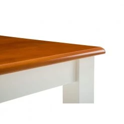 Bloomington White and Honey Oak Dining Table by Boraam -Boraam Sales Store white oak boraam kitchen dining tables 22030 c3 1000