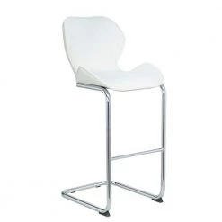 39.4 in.H White Modern Design High Back Faux Leather Metal Bar Stools For Dining And Kitchen Barstool (set Of 4) by Unbranded -Boraam Sales Store white unbranded bar stools 103cuu00 c3 1000