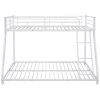 White Metal Full Size Bunk Bed With Guard Rails and Ladders by Unbranded -Boraam Sales Store white unbranded bunk beds hugt bkb w42736 64 1000