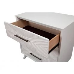 Tranquility 3 Drawer White Small Chest (34 in. H x 30 in. W x 18 in. D) by Unbranded -Boraam Sales Store white unbranded chest of drawers 1867 04 77 1000