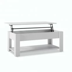 39.4 in. White MDF Lift Top Extendable Rectangle Coffee Table with Storage by Unbranded -Boraam Sales Store white unbranded coffee tables crlw22343638 c3 1000