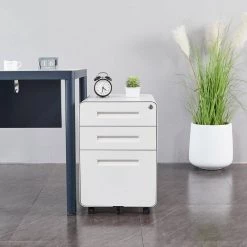 3-Drawer White Mobile Storage Filing Cabinet by Unbranded 14 3-Drawer White Mobile Storage Filing Cabinet by Unbranded -Boraam Sales Store white unbranded file cabinets cuu931337 31 1000