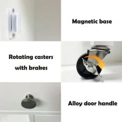 White Kitchen Island Cart with Rolling Wheel & Wood Table Top & Towel Rack, Kitchen Trolley with Ample Storage Space by Unbranded 16 White Kitchen Island Cart with Rolling Wheel & Wood Table Top & Towel Rack, Kitchen Trolley with Ample Storage Space by Unbranded -Boraam Sales Store white unbranded kitchen carts aybszhd856 1f 1000