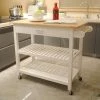 White Kitchen Island Cart with Rolling Wheels in Brake and 2-Shelves and Drawers Kitchen Storage Island with Towel Rack by Unbranded -Boraam Sales Store white unbranded kitchen islands aybszhd1036 64 1000