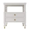 White Pine Nightstand 2-Drawer 23.6 in.W x 16.9 in.D x 27.4 in.H by Unbranded -Boraam Sales Store white unbranded nightstands cuu932ak 64 1000